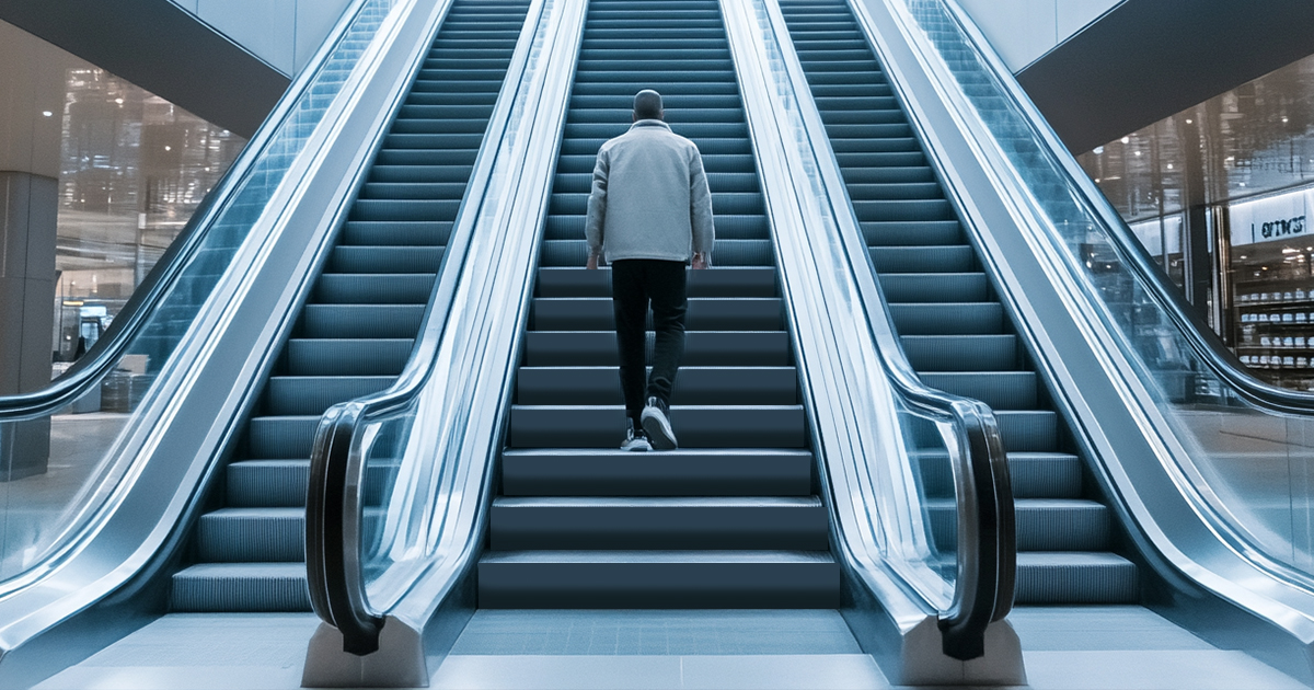 a man taking the stairs, an example of an activity snack