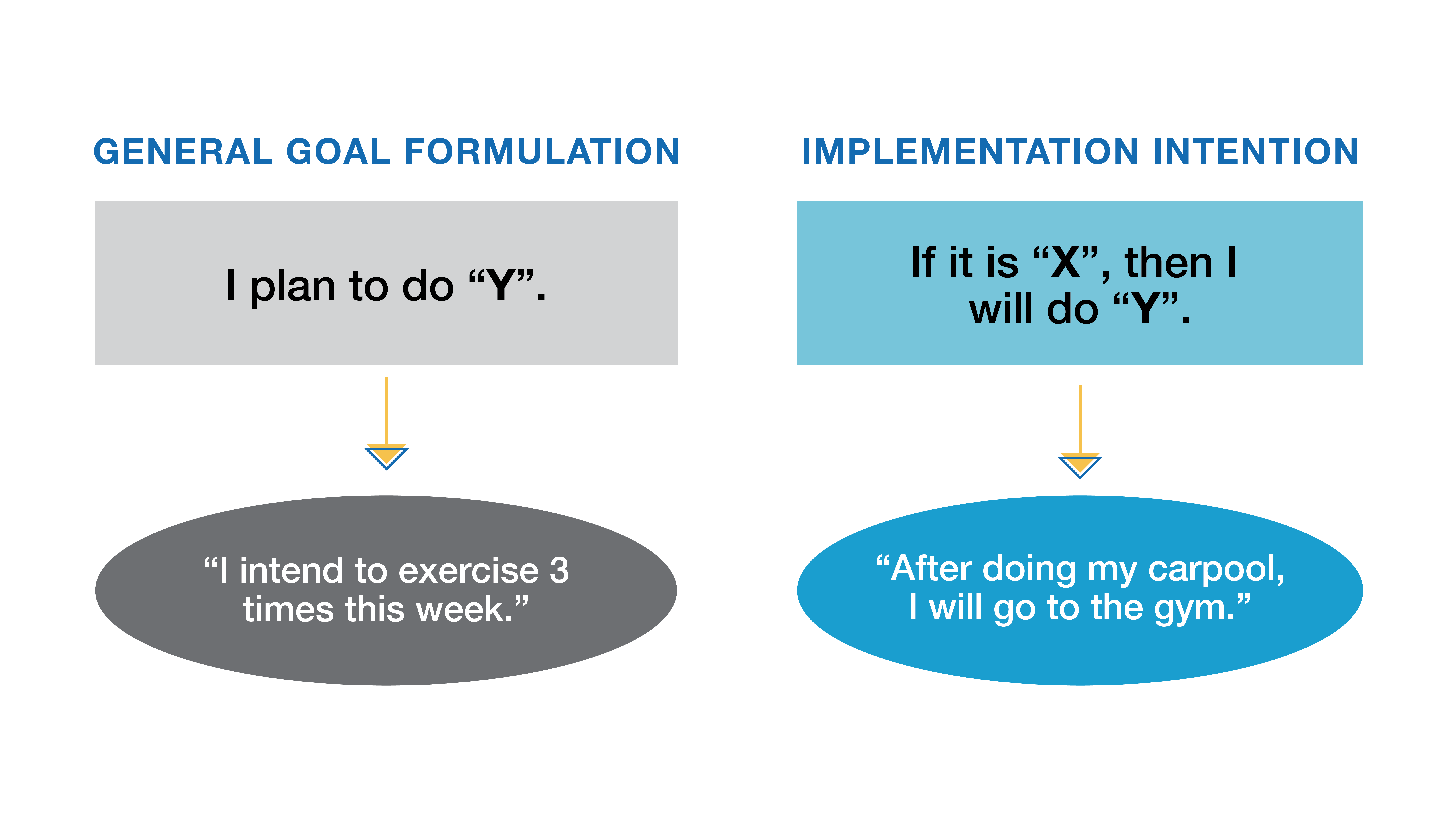an example of the formulation of implementation intentions