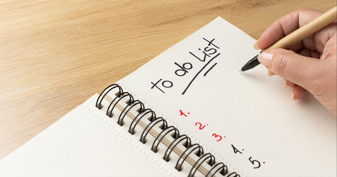 80-20 consciousness header a to-do list, which could benefit from being prioritized using the 80-20 rule